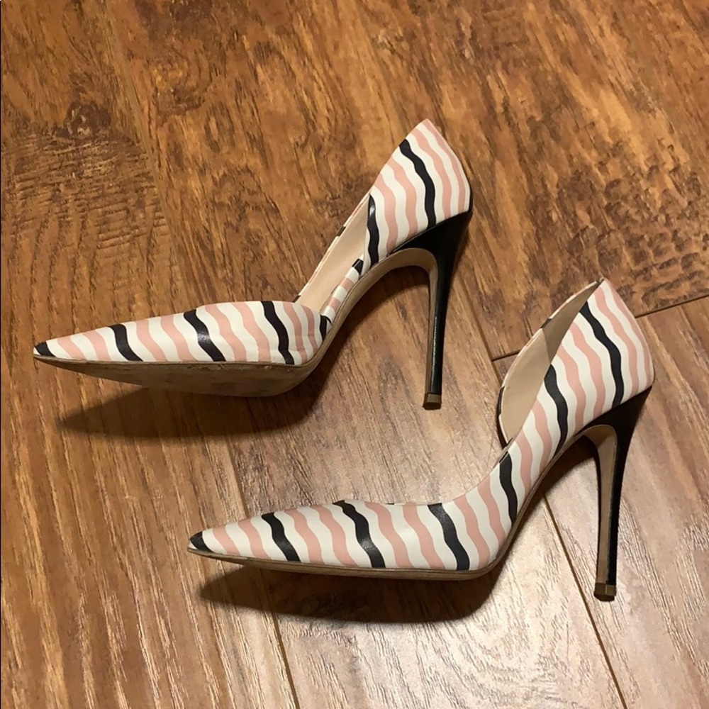 Miu Miu d'orsay pump - Pink | White | Black Stripe - Picture 4 of 8